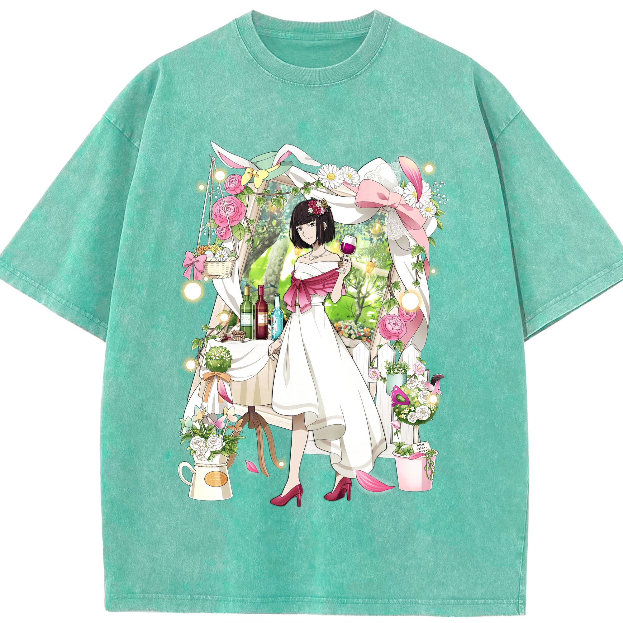 （画像用） 文豪ストレイドッグス Bungo Stray Dogs 綿100% ヴィンテージ風 半袖Tシャツ（フロントプリント）